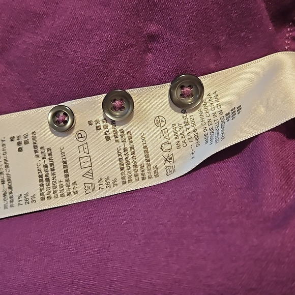 Tommy Bahama Shirt Mens Large purple Button Up Long Sleeve silk cotton - Picture 3 of 7